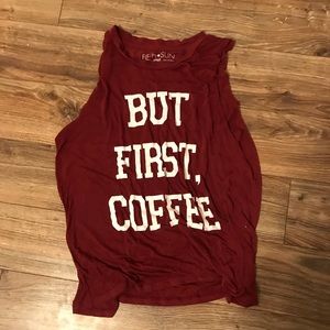 but first coffee tank top
